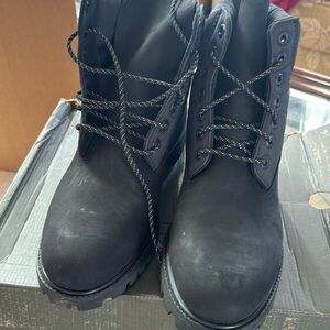 Timberland Men's 6 inch Premium Waterproof Boot Fashion,black Nubuck, 12